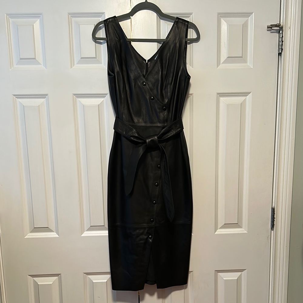 Black Leather Dress Antonio Melani
